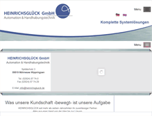 Tablet Screenshot of heinrichsglueck.de